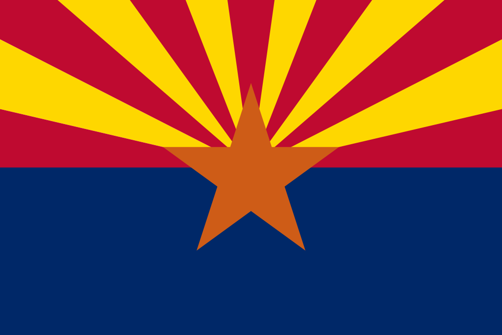 The flag of arizona.