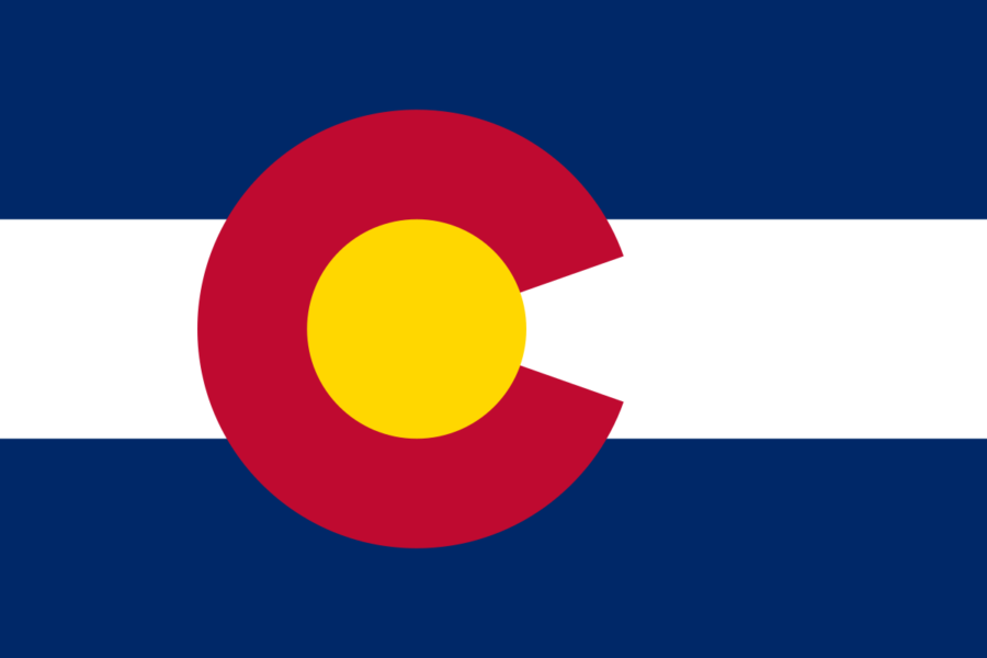 The flag of colorado.