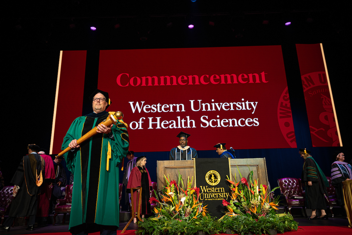 The western university of health sciences commencement ceremony.