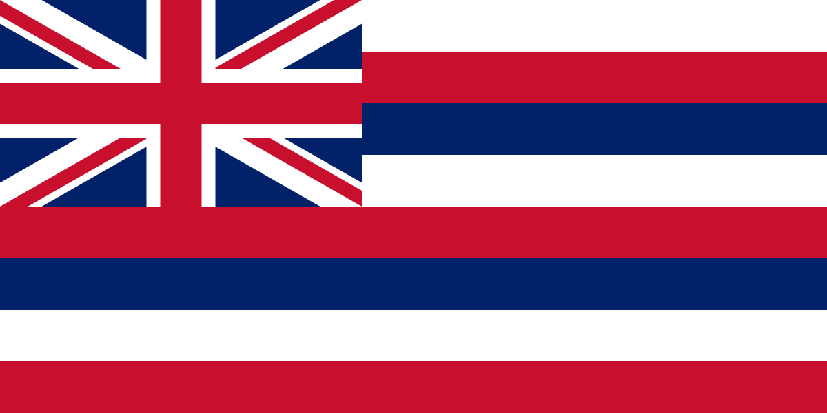 The flag of hawaii.