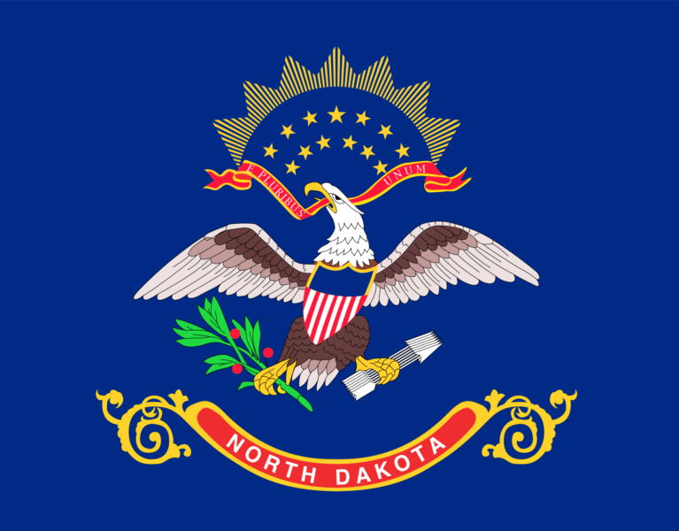 The flag of north dakota