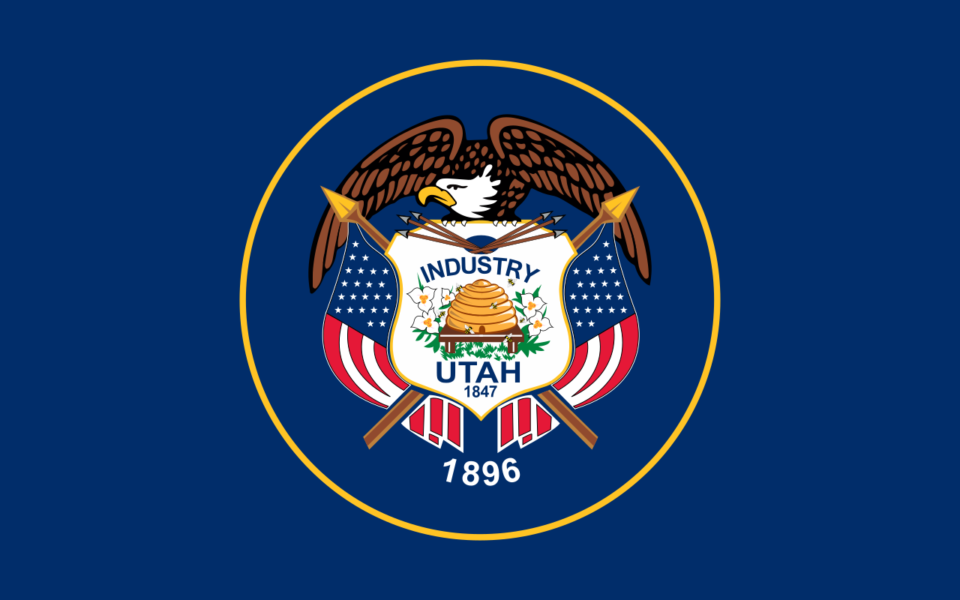 The flag of utah.