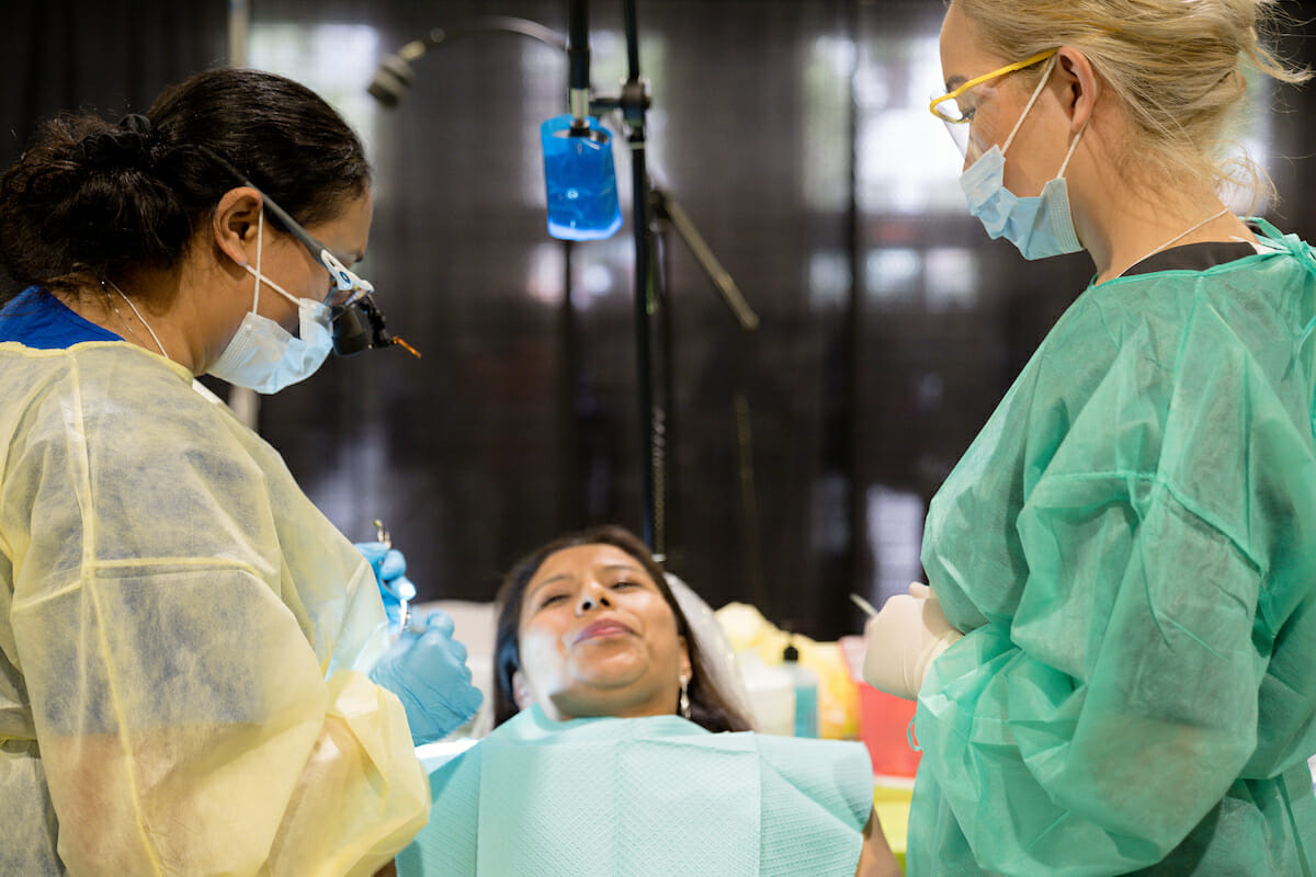 WesternU played a large role in Care Harbor Fairplex, a free mega-clinic