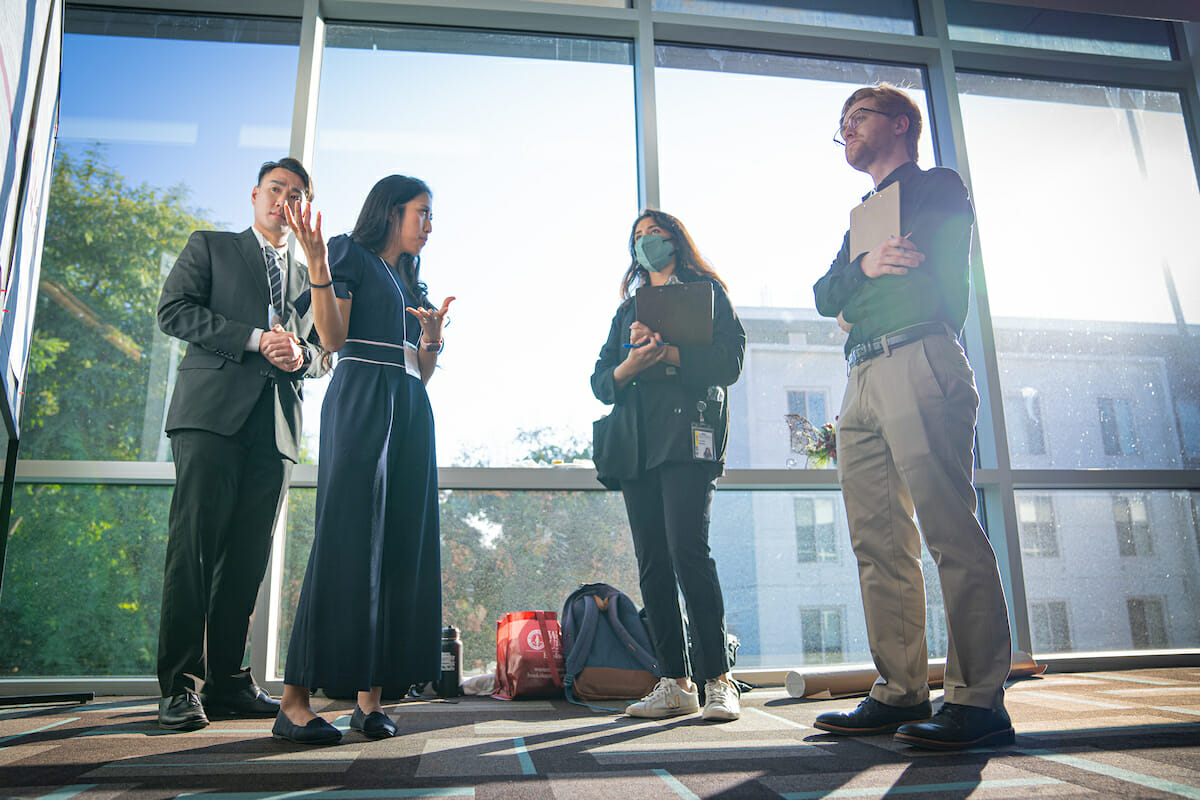 COMP held a Research Symposium & Poster Fest inside HEC. Students presented research spanning various topics of interest in the field, and the top posters at the Poster Fest won prizes.