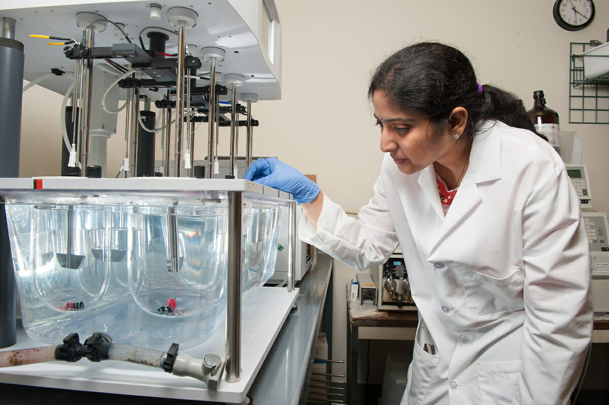 MSPS student Priyanka Kunamaneni is working in a lab associated with novel formulation development of various drug molecules to augment their oral bioavailability. Proliposomal drug delivery is one such approach, which can bypass the presystemic first pass metabolism and enhance the oral bioavailability of highly metabolized drugs. Proliposomal drug delivery also results in drug targeting, protection of drugs from degradation in the GIT, lower drug dose, which will rule out related side effects.