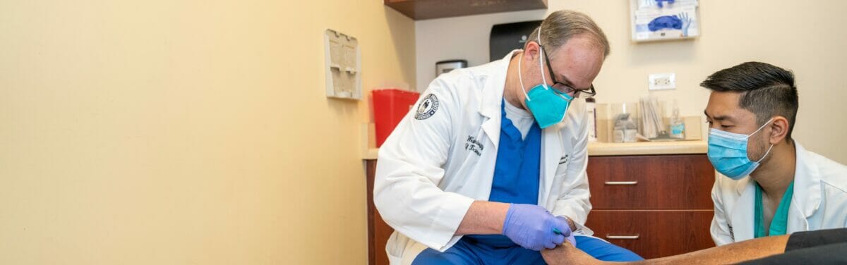 Dr. Labovitz and Student in Clinic