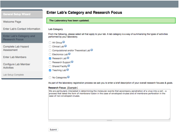 enter lab company and research focus.