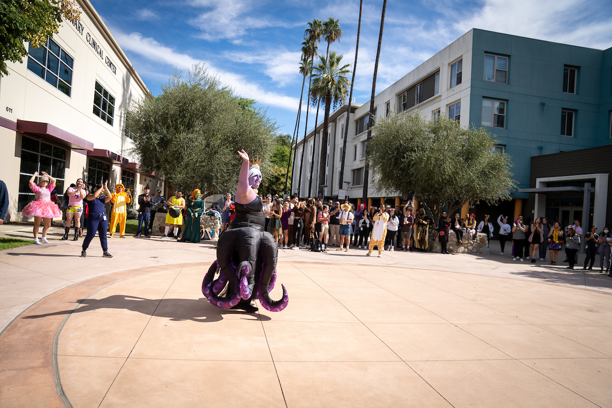 Ursula at the annual halloween costume contest.