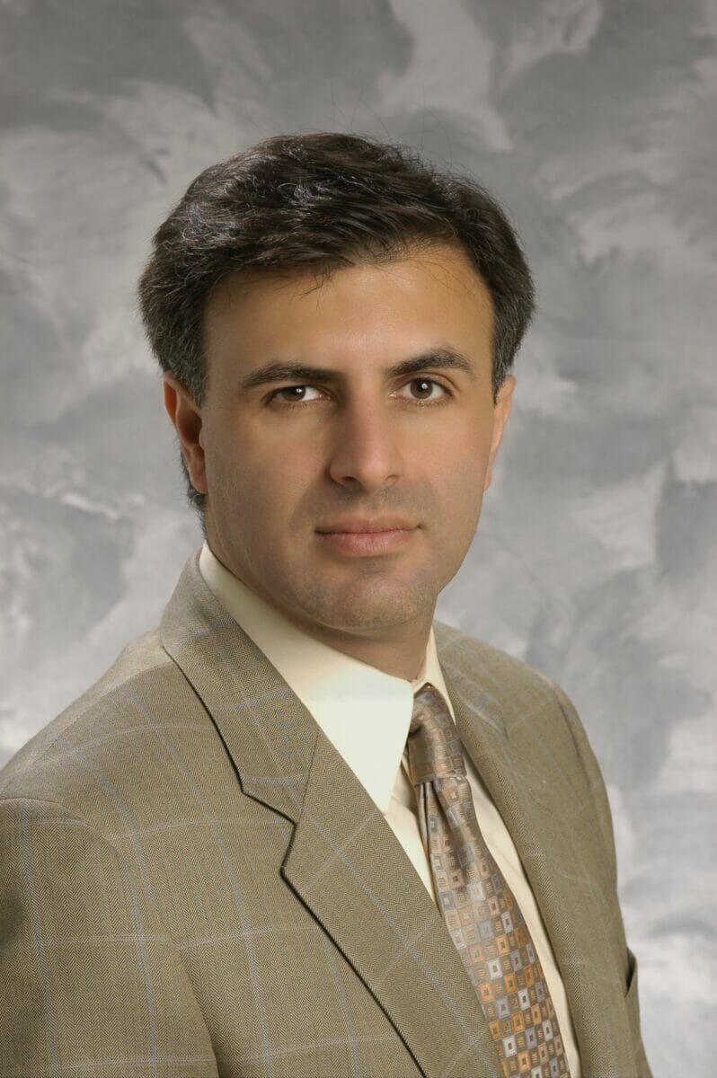 Studio portrait of VetMed professor Dr. Babak Faramarzi